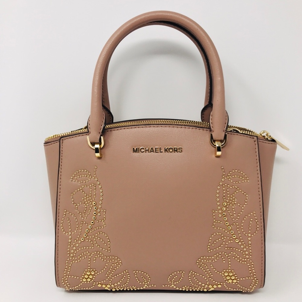 Michael Kors Ellis Small Convertible Satchel Fawn